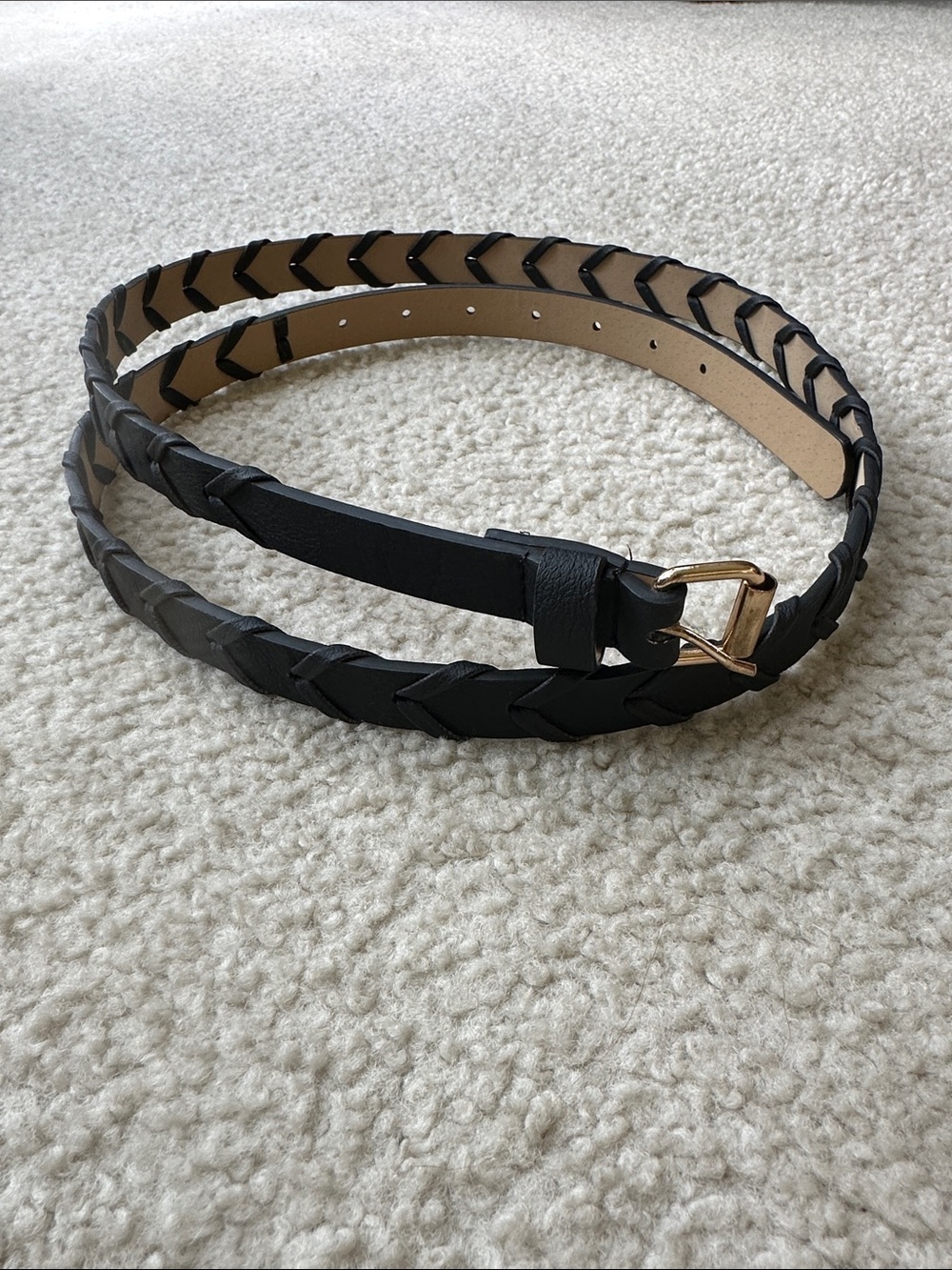 Black Vegan Belt NWOT